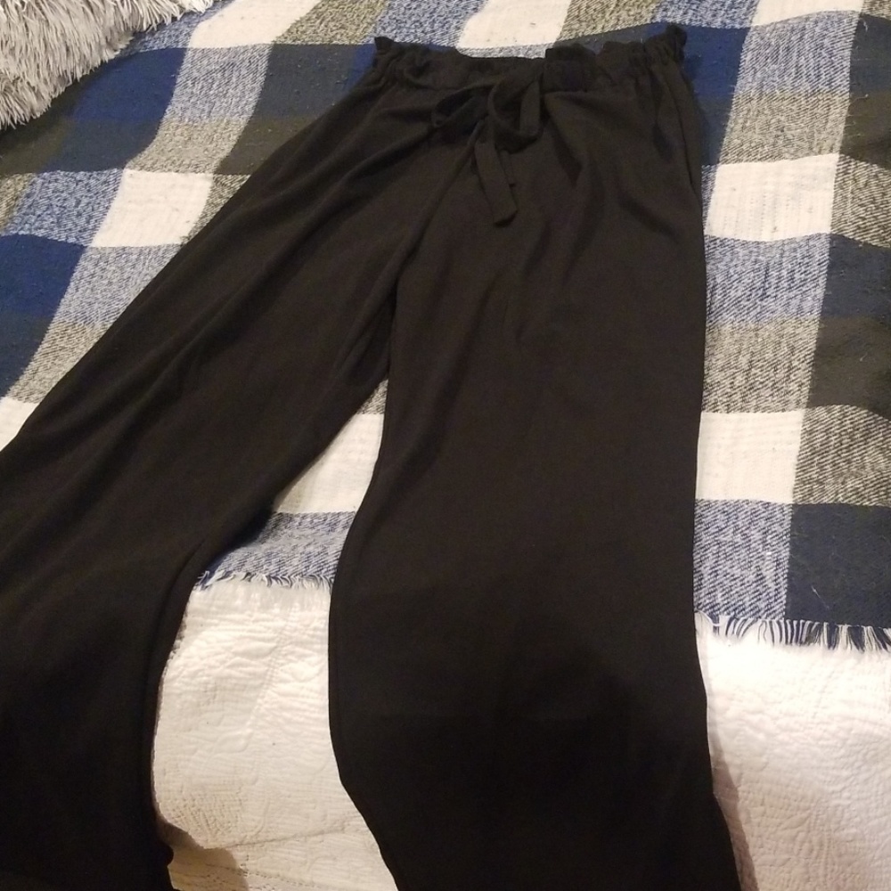 Flowy bunched waist pants